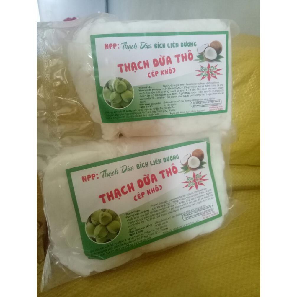 Giá sỉ 5Kg Thạch dừa loại 5Ly ép thô (khô) tặng hương dừa