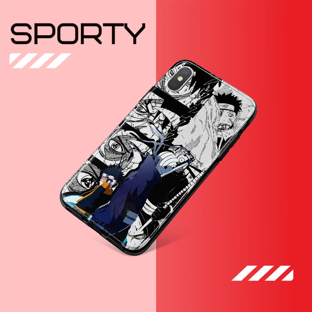 Ốp iphone Naruto Obito manga collage cho Iphone 6 7 8 Plus 11 12 13 Pro Max X Xr TWCPOD0069