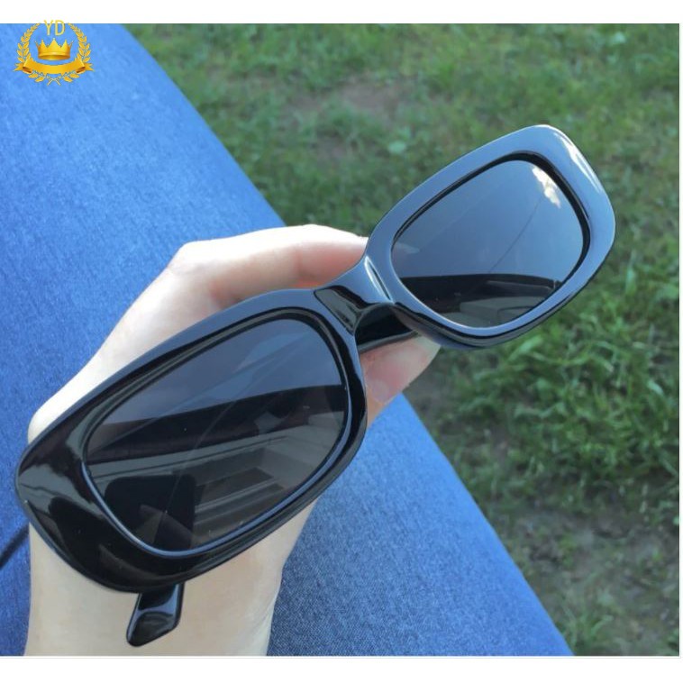 Kính mát chống tia UV gọng vuông phong cách Retro thời trang cho nam và nữ