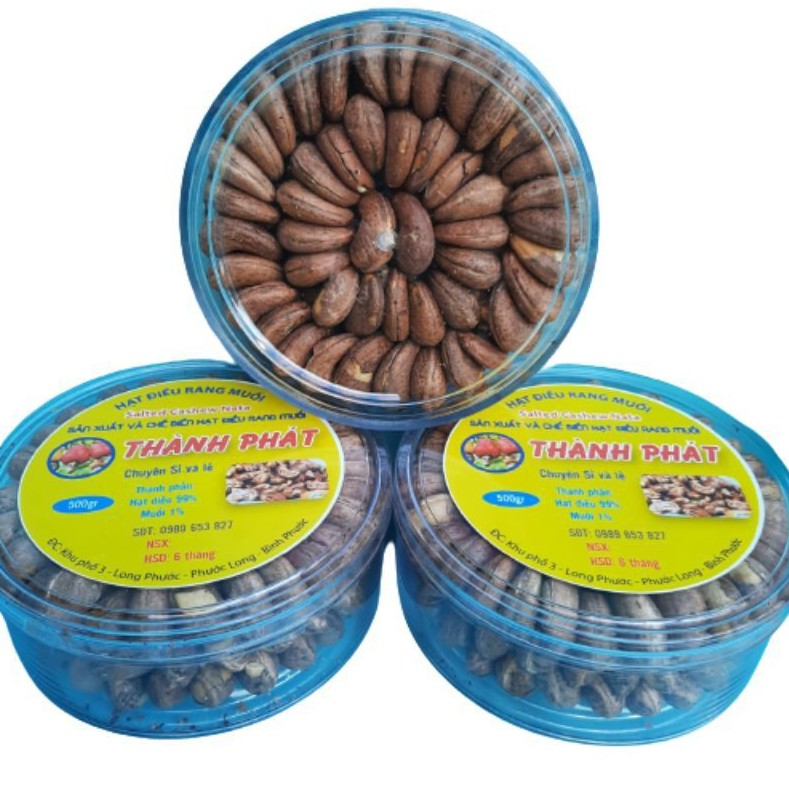 500g Hạt điều rang muối loại nguyên vỏ lụa size A cồ (loại 1) | BigBuy360 - bigbuy360.vn