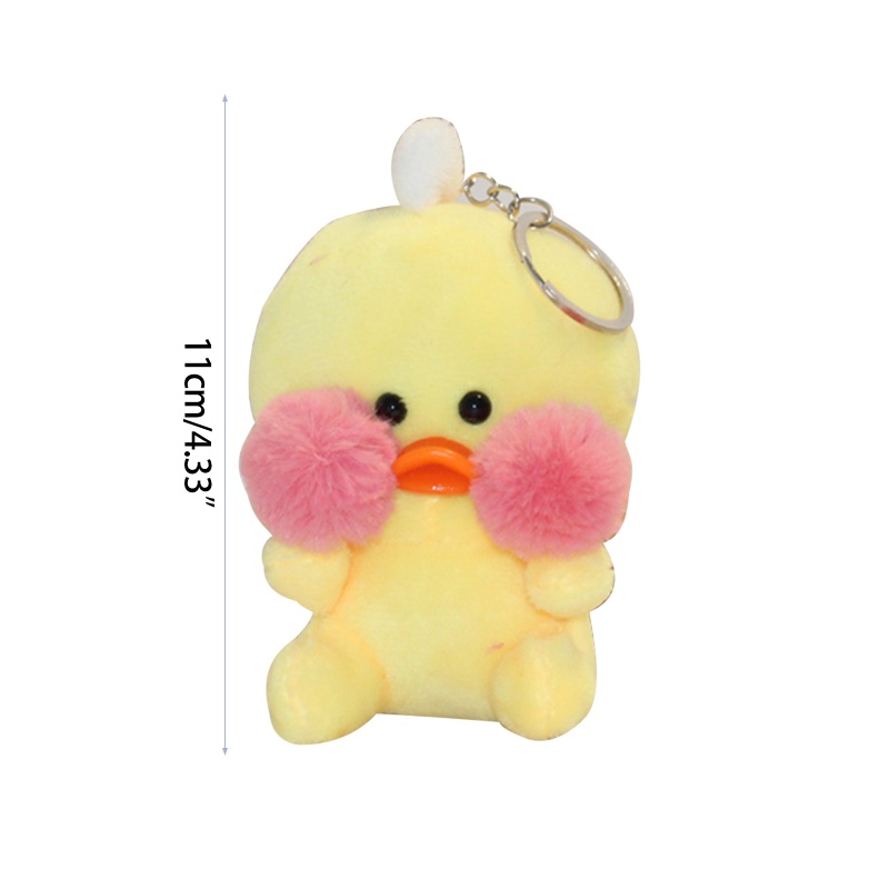 Móc Khóa Vịt Nhồi Bông Màu Vàng Dễ Thương
