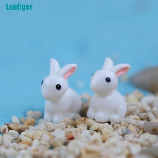 Set 2 Đồ trang trí Thỏ Mini Trang Trí Sân Vườn