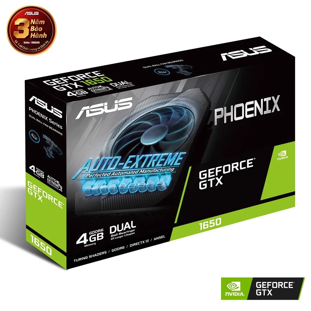 Card Màn Hình ASUS Phoenix GeForce GTX1650 -4GD6