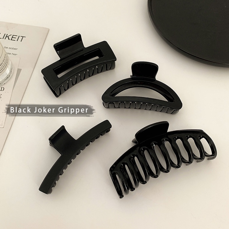 Kẹp tóc càng cua màu đen xinh xắn phong cách hàn quốc