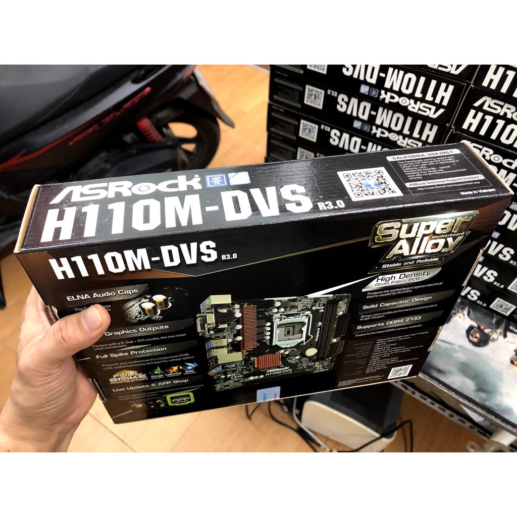 Main Asrock H110M-DVS | Nguyên Seal, Hàng chính hãng