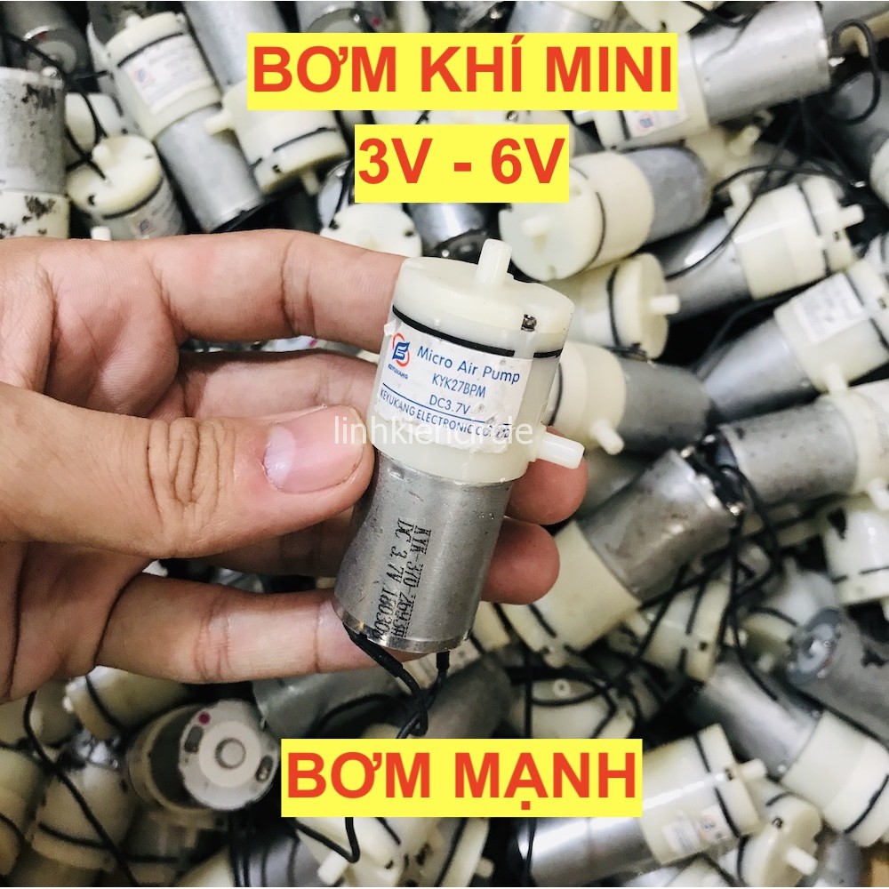 Tháo máy chất lượng rất tốt máy bơm khí bơm oxy mini 3v - 5v bơm mạnh thương hiệu lớn - LK0315