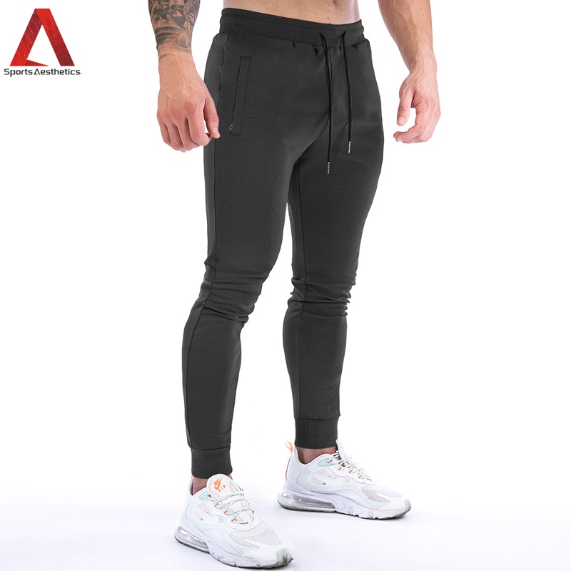 Quần chạy bộ Cotton Có Túi Khóa Kéo Thời Trang Dành Cho Nam Giới