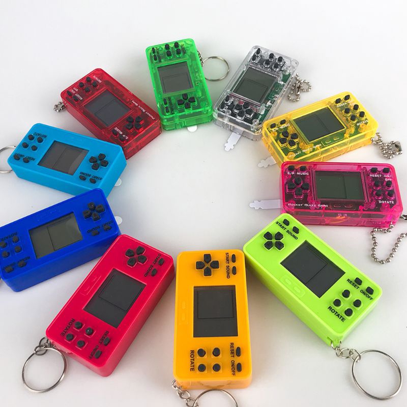 Máy chơi game cầm tay mini nhiều trò cổ điển có gắn móc khóa
