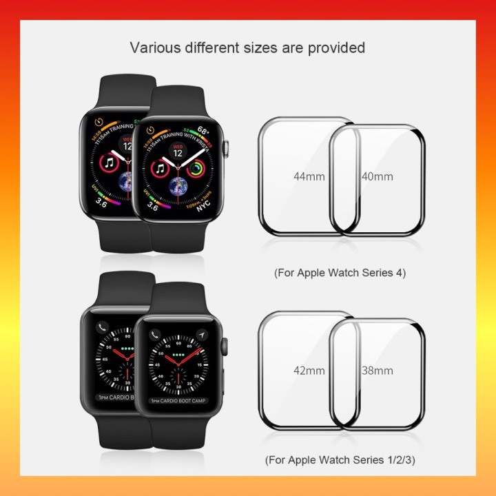 Cường lực apple watch,kính cường lực Apple watch,kính dẻo full màn hình,chống va đập rất tốt,bảo vệ tối đa đồng hồ.