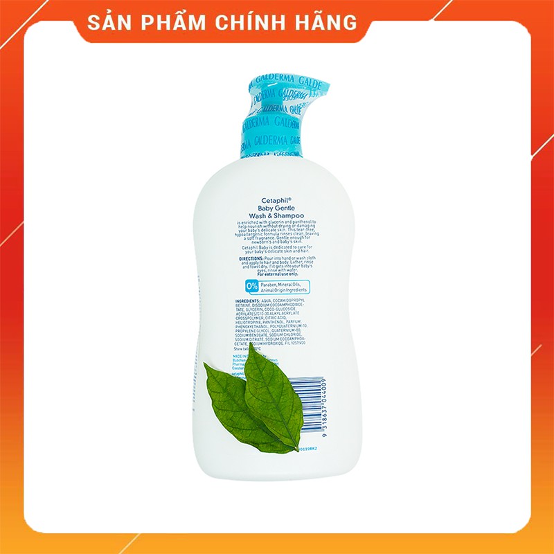 [ CHÍNH HÃNG ]Sữa Tắm Gội Toàn Thân Cetaphil Baby 2In1 (400ml)