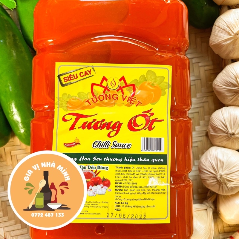 TƯƠNG ỚT THƯỢNG HẠN HOA SEN CAL 5LÍT