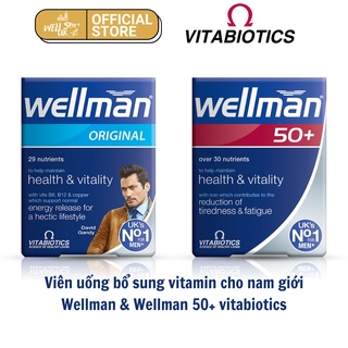 [Bill-UK]Viên uống Wellman Vitabiotics bổ sung năng lượng cho nam giới hộp 30 viên