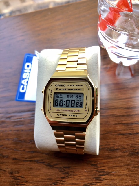 ĐỒNG HỒ CASIO UNISEX A168 GOLD