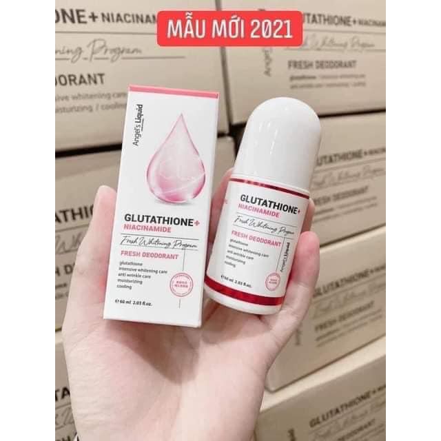 Lăn nách mờ thâm, dưỡng trắng da Angel Liquid Glutathione plus Niacinamide Fresh Deodorant 60ml | BigBuy360 - bigbuy360.vn