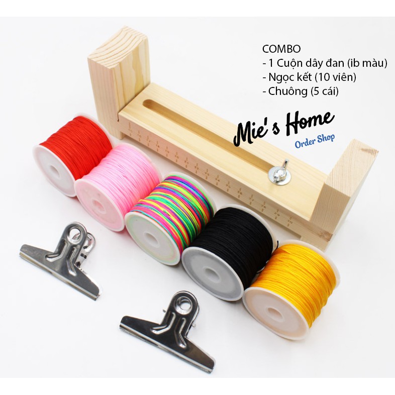 (Có sẵn) Bộ dụng cụ DIY tết dây, làm vòng đeo tay, đan dây, phụ kiện handmade - Handmade Decor Mie shop