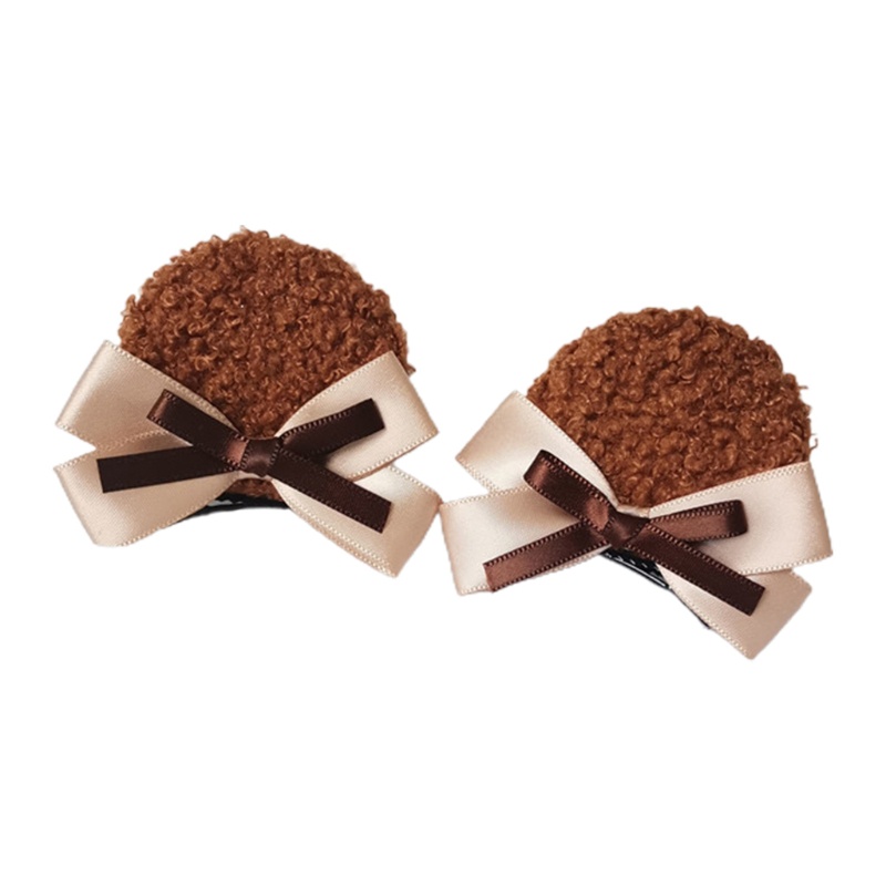 1 Cặp Kẹp Tóc Tai Gấu Hoạt Hình Hóa Trang Tiệc Halloween