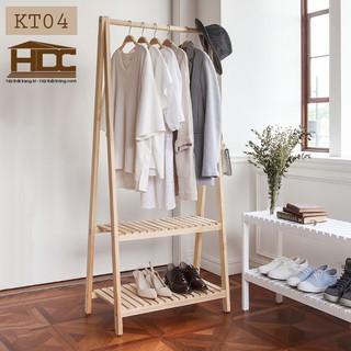 GIÁ TREO QUẦN ÁO 2 TẦNG CHỮ A BẰNG GỖ KÍCH THƯỚC 86x38x148 cm MÀU TRẮNG-ĐEN-TỰ NHIÊN