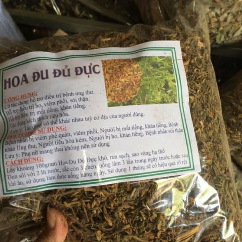 500g hoa đu đủ đực rừng khô