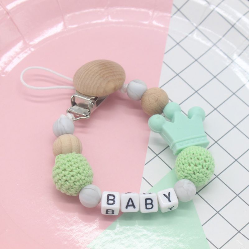 Dây giữ ti giả chống rơi chất liệu silicon an toàn cho bé