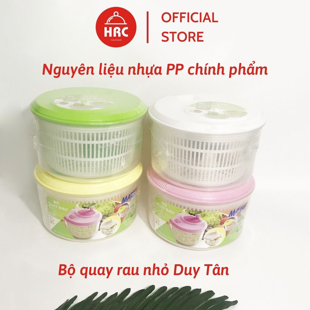 Bộ quay rau, vắt ráo nước chính hãng đủ màu (GIÁ RẺ) Song Long Duy Tân tiện lợi size lớn và nhỏ