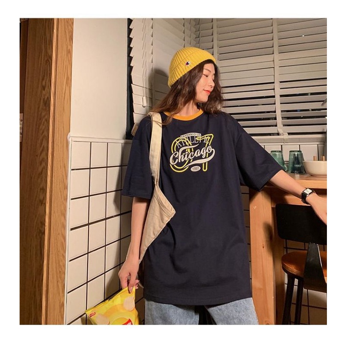 Áo thun tay lỡ unisex Chicago 97