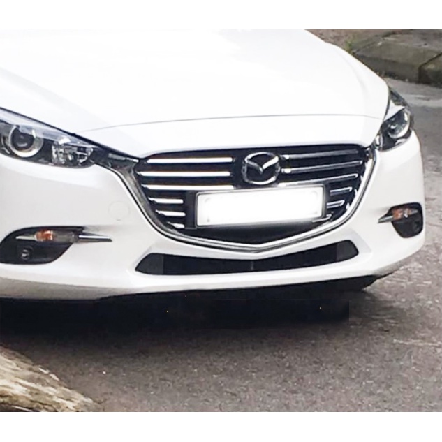 Ốp Trang Trí Mặt Ca lăng Mazda 3 2015 - 2016 , Mạ Crom Cao Cấp