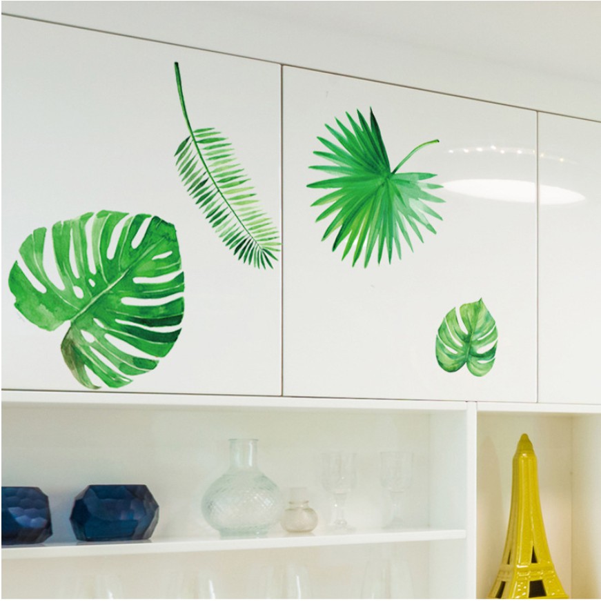 Decal dán tường - Lá rời cỏ dương xỉ mới nhỏ