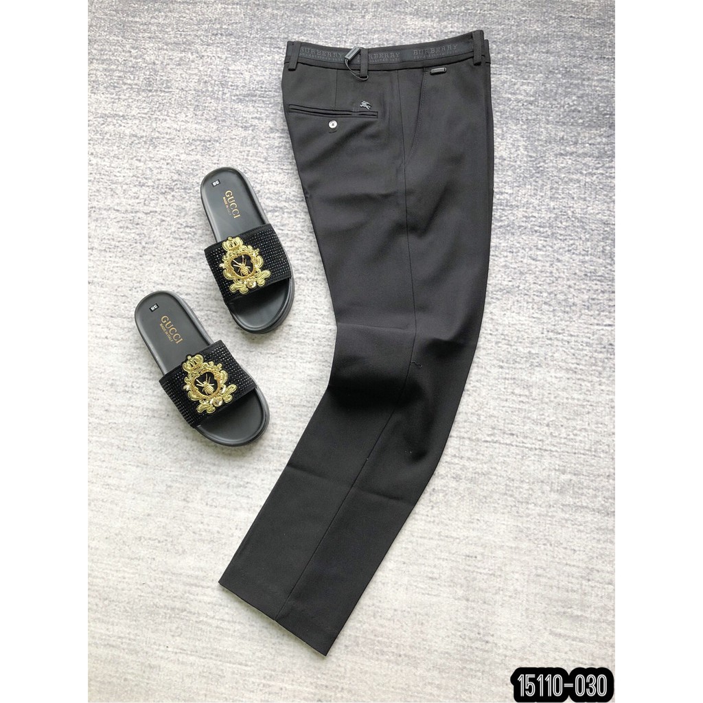 Quần Âu Nam BBR Đen Trơn dáng đẹp không xù không bai nhão,quần tây phù hợp với mọi lứa tuổi BBr212 500g/c_Quần Vải Nam