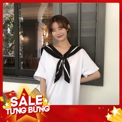 Váy nữ thủy thủ dáng suông dài