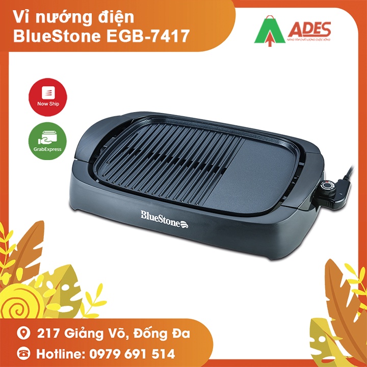 [Mã 154ELSALE2 giảm 7% đơn 300K] Vỉ nướng điện BlueStone EGB-7417 Mẫu mới | Hàng chính hãng | Bảo hành 24 tháng