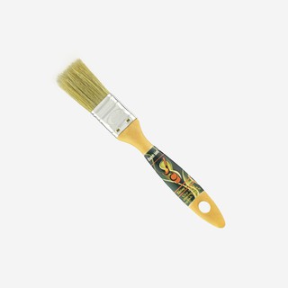Combo 12 Cây Cọ Nhựa Lông Trắng Thanh Bình - Lông Heo Cán Nhựa Bọc Màng Co