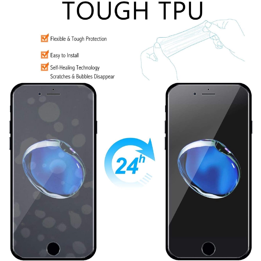 Dán full màn hình cong PPF Nano super iPhone 12 Mini 11 Pro 7 8 6 6s Plus X Xs Max Xr SE2 SE 2020