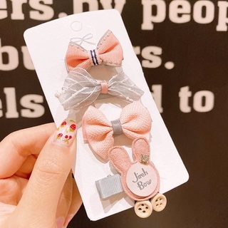 Set Kẹp Tóc Nơ Xinh Xắn Bé Gái