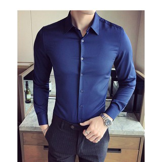 Áo sơ mi nam xanh 💚𝗙𝗥𝗘𝗘𝗦𝗛𝗜𝗣💚 - Sơ mi nam xanh công sở lịch sự, sang trọng