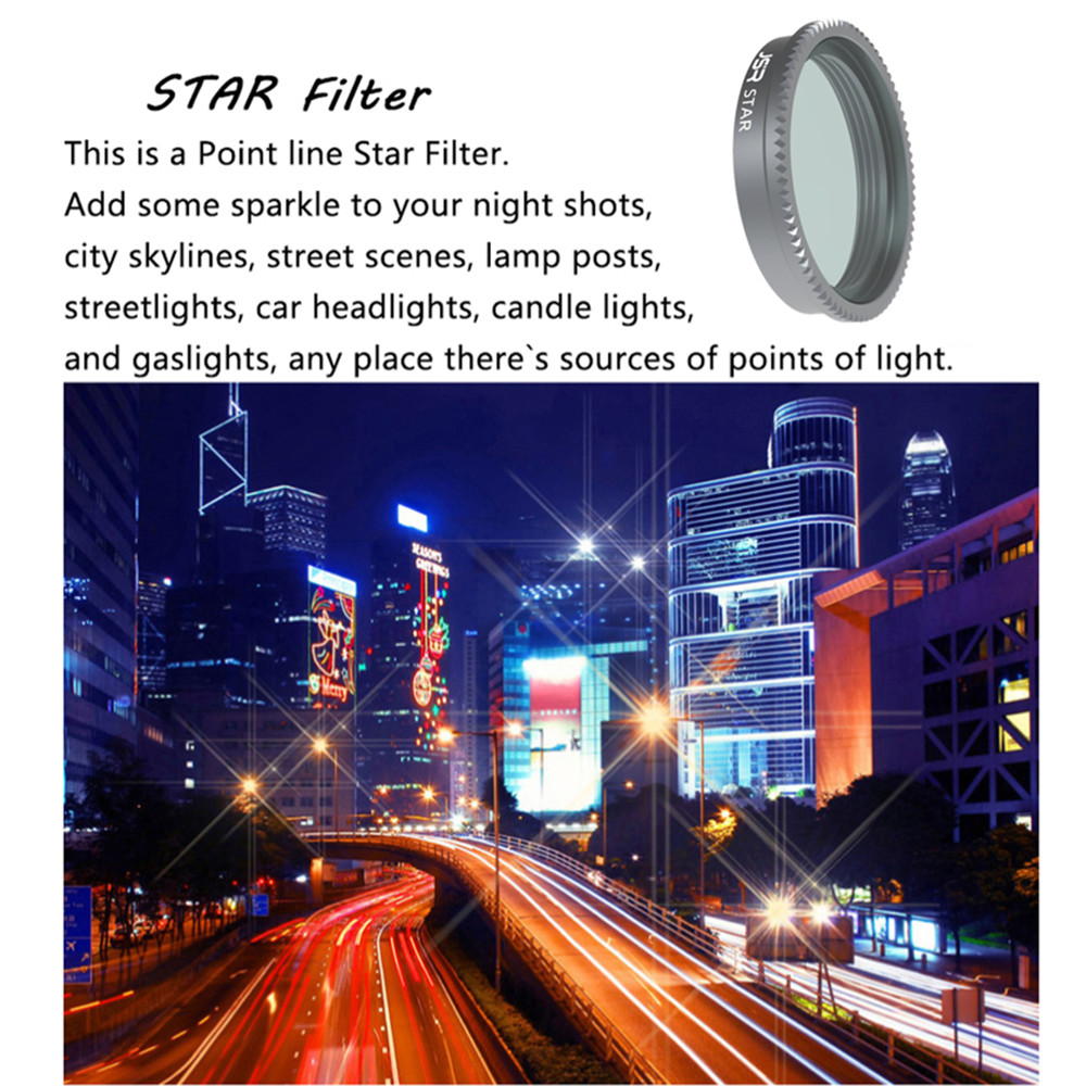 Glass UV CPL Star Night Lens Filter Cap for Insta360 GO 2 GO2 Action Camera