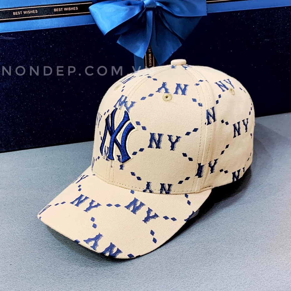 Mũ Nón Kết NY  Logo Thêu Nổi , Chất Vải Poly Cotton Thắm Hút Mồ HôI