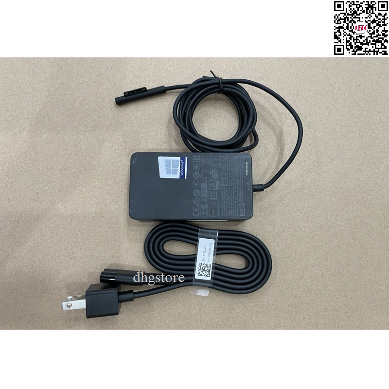Sạc Microsoft Surface Pro 4 5 6 7, Surface Pro, Surface Book. Surface Laptop 15V-4A 65W 1706 theo máy