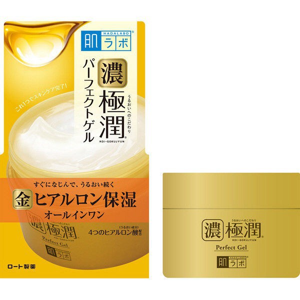 Kem dưỡng ẩm Hada Labo Gokujyun Perfect Gel 5 in 1 màu vàng 100g