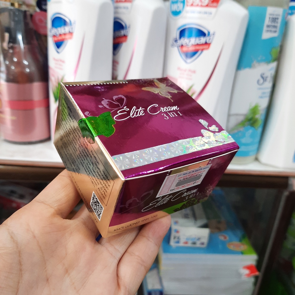 Kem con bướm 12g - kem bướm tím Elite Carem