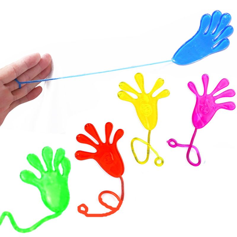 Sticky toy bàn tay dẻo dính tường ( vỉ 20 cái )