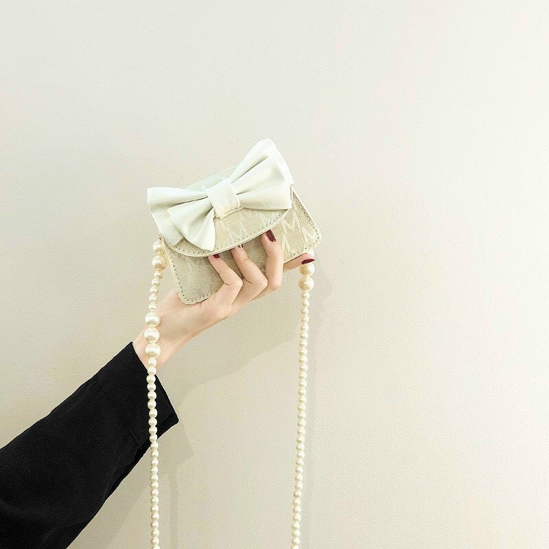 Túi mini nữ, túi đeo chéo nhỏ xinh giá rẻ phối nơ dễ thương phong cách hàn quốc PK 359