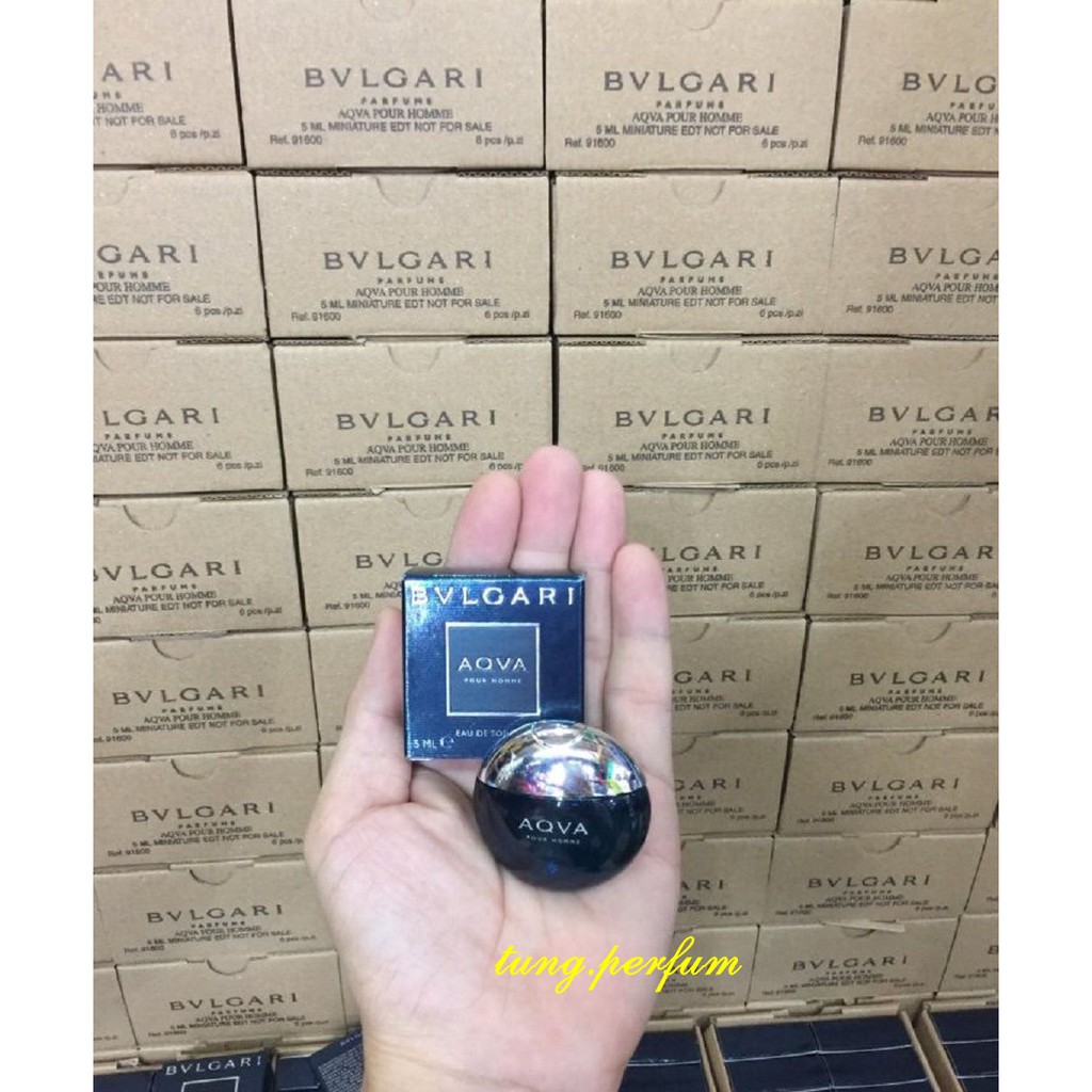 Nước Hoa Nam 5Ml Bvlgari Aqva Pour Homme, tung.perfum Hàng Hiệu Từ Hãng.