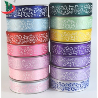 1 cuộn  ruy băng họa tiết làm nơ cổ trang 45m