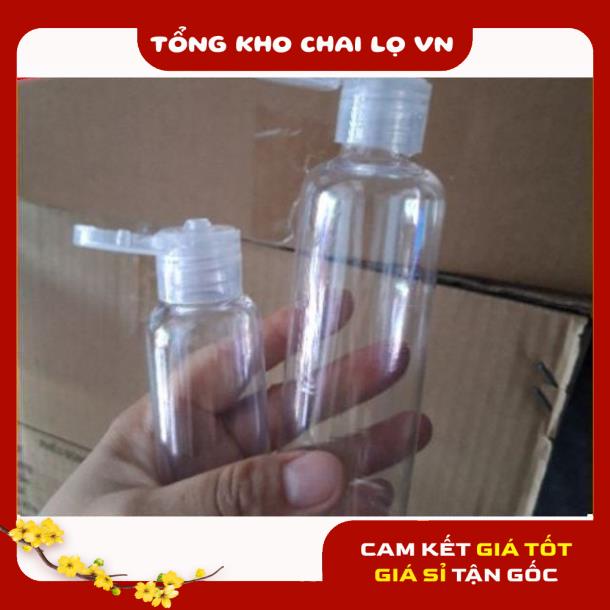 Chai Chiết Mĩ Phẩm ❤ SIÊU RẺ ❤ Chai lọ nhựa pet nắp bật 30ml,50ml,100ml chiết mỹ phẩm, dầu gội, sữa tắm .