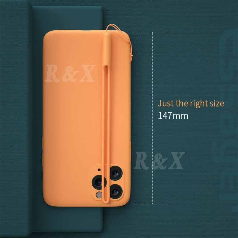 Dây Đeo Điện Thoại Bằng Silicon Gel Dẻo Có Móc Khóa Treo Chìa Khóa/ Máy Ảnh/ Điện Thoại R&amp;X