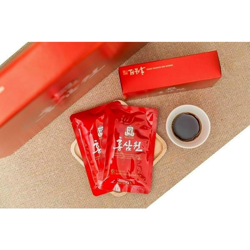 Nước Hồng Sâm Won Kgc Korean Red Ginseng Drink Hàn Quốc, Hộp 30 Gói x 70ml, Giúp Bồi Bổ Sức Khỏe