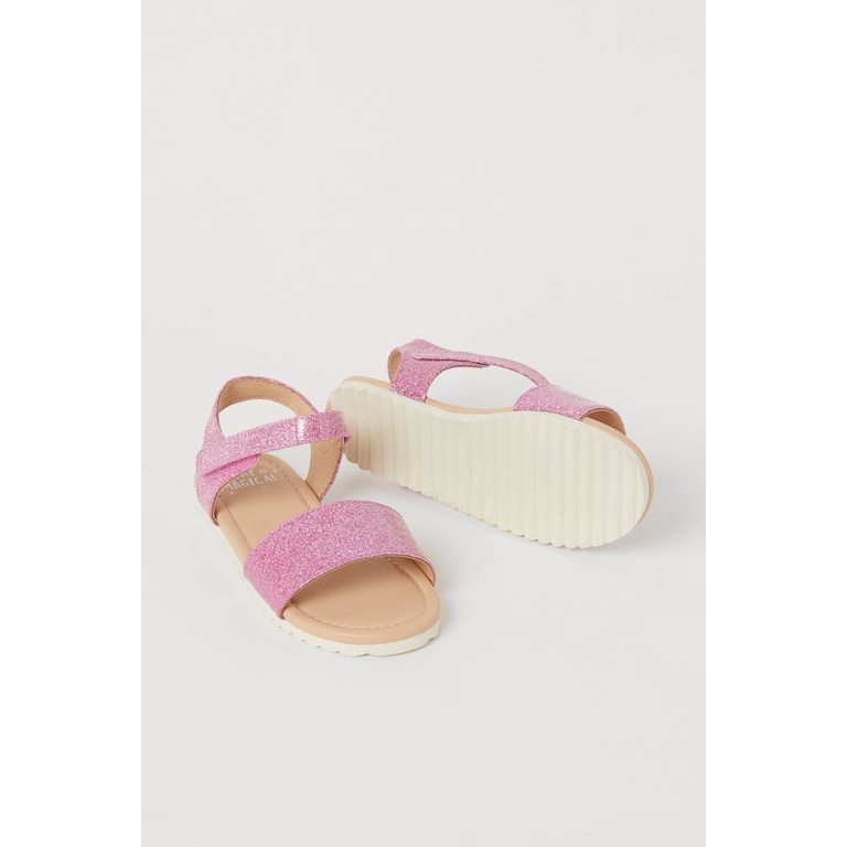 Dép sandal hồng HM H&amp;M_authentic UK