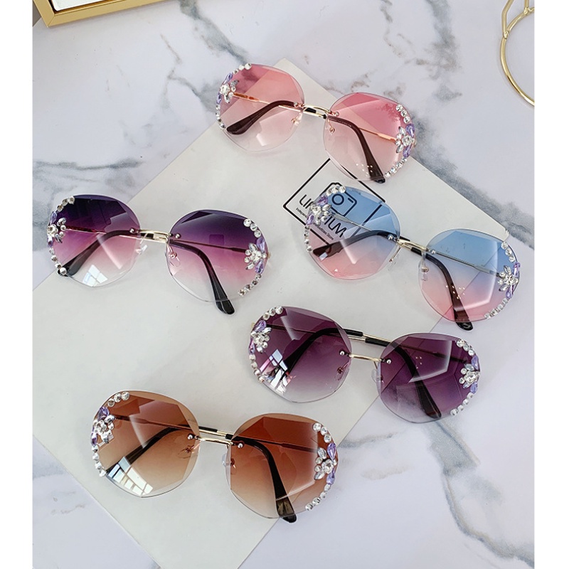 Kính Mát Nữ Không Gọng Đính Đá Sự Bảo Vệ