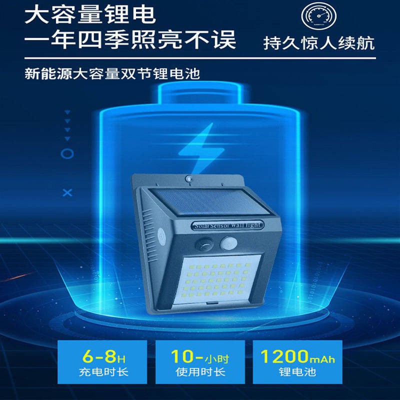 Ánh sáng mặt trời, sân vườn cảm ứng cơ thể con người đèn đường, không thấm nước nông thôn, nhà, chiếu sáng siêu sáng, le