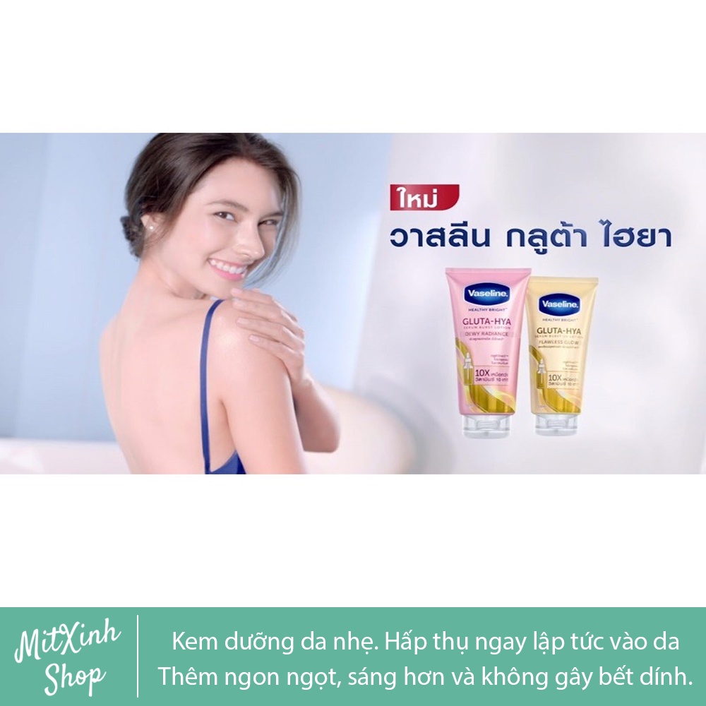 Sữa Dưỡng Thể Vaseline Healthy Bright Gluta HYA Serum 10X